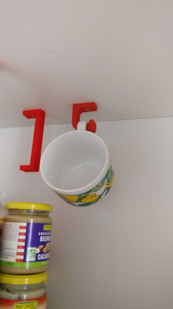Basic Mug Hook (vertical screw fix)