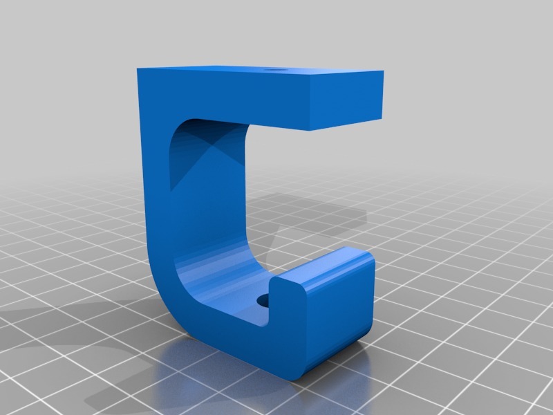 Miniatura 2 do modelo 3D Basic Mug Hook (vertical screw fix)
