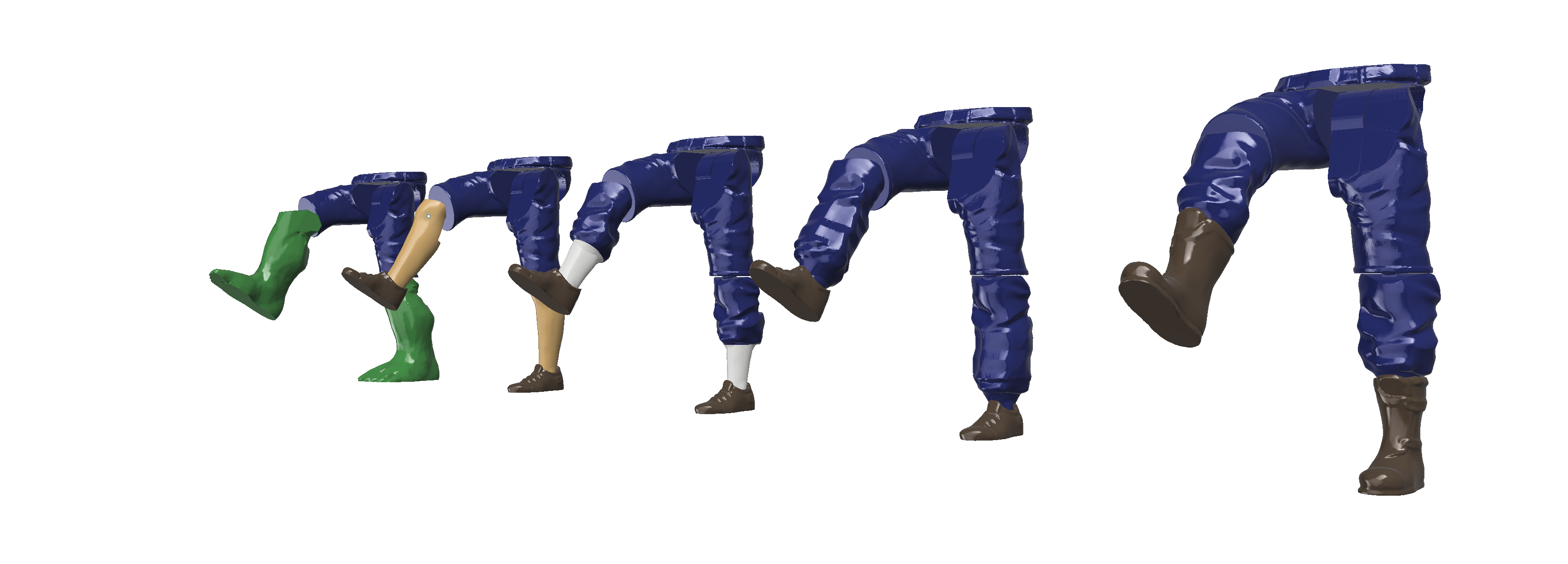 Bruce articulegs Upgrade for 3D SETS Family - Ann & Bruce