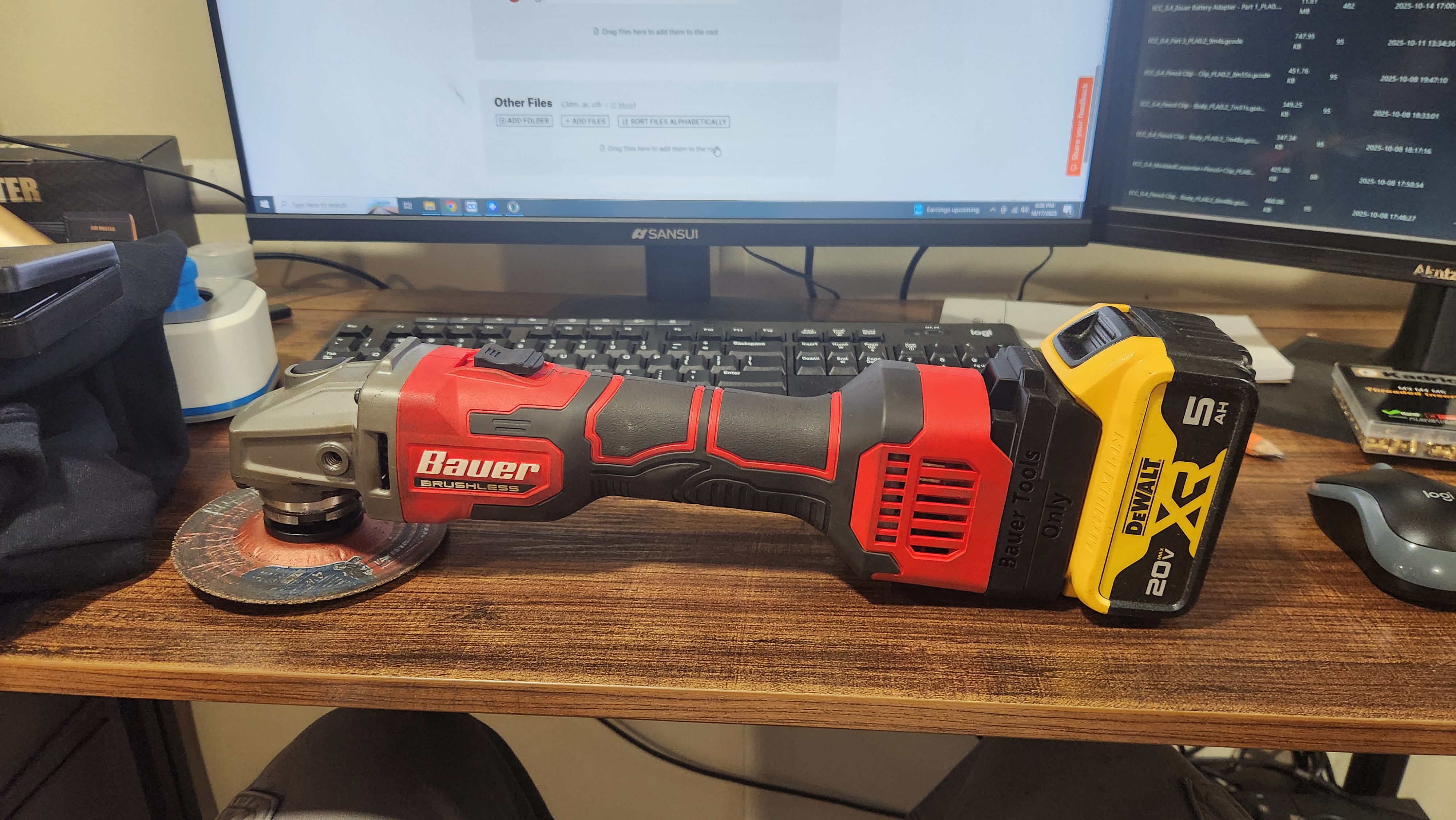 Dewalt Battery to Bauer Tool Adapter