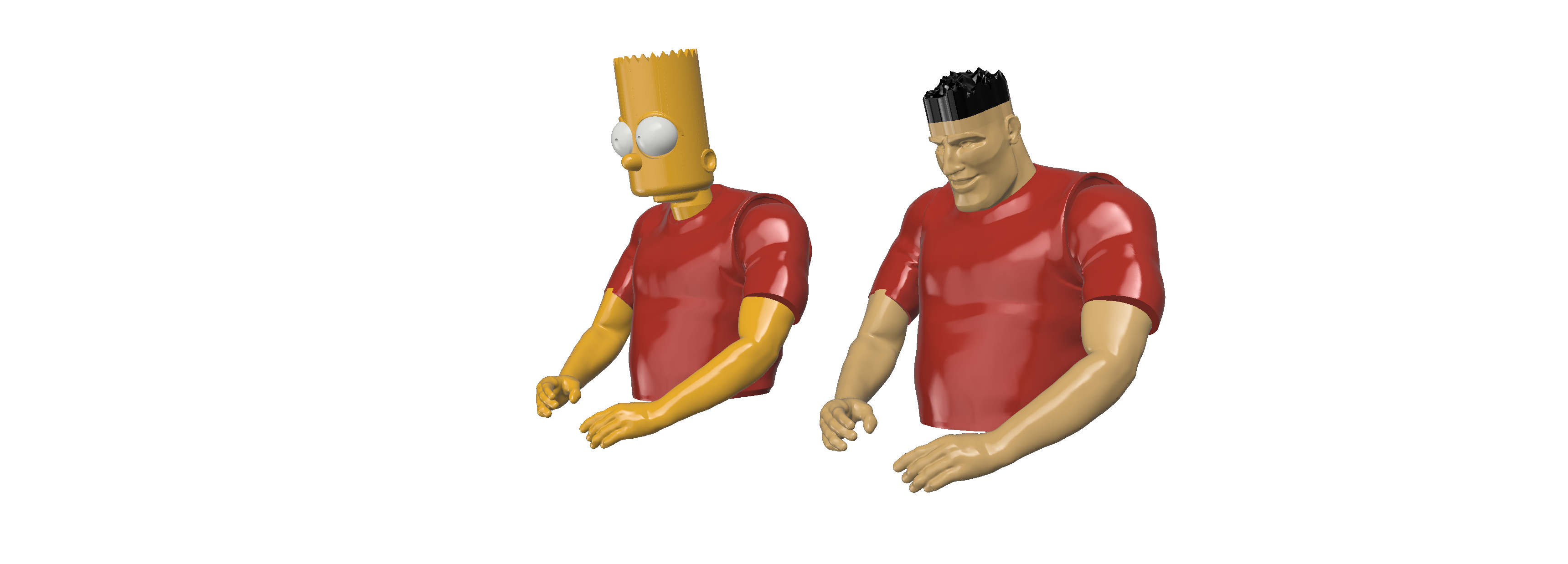 Bruce Bart Simpson Upgrade for 3D SETS Family - Ann & Bruce