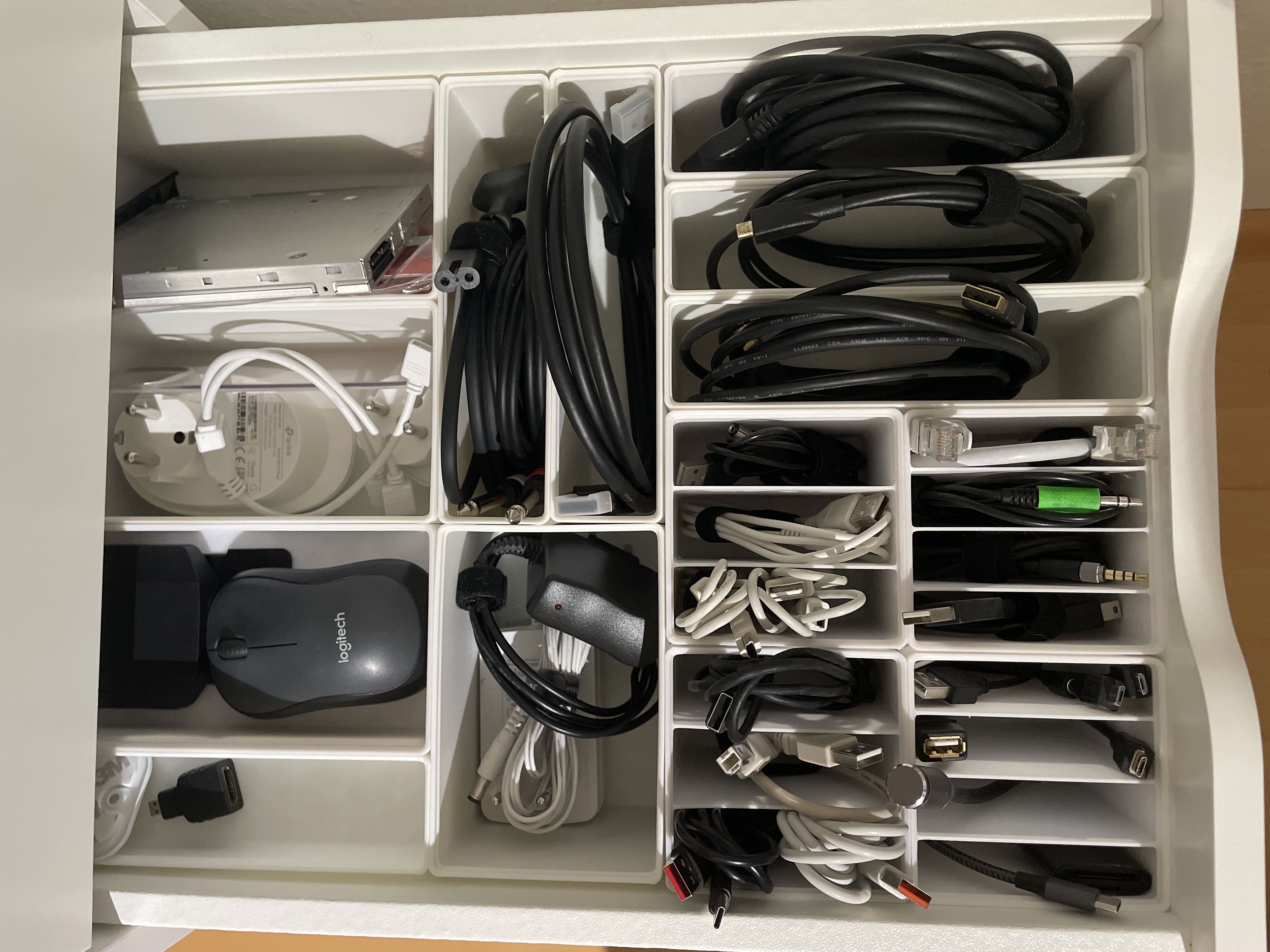 Ikea Alex Gridfinity cable bins (more variants)