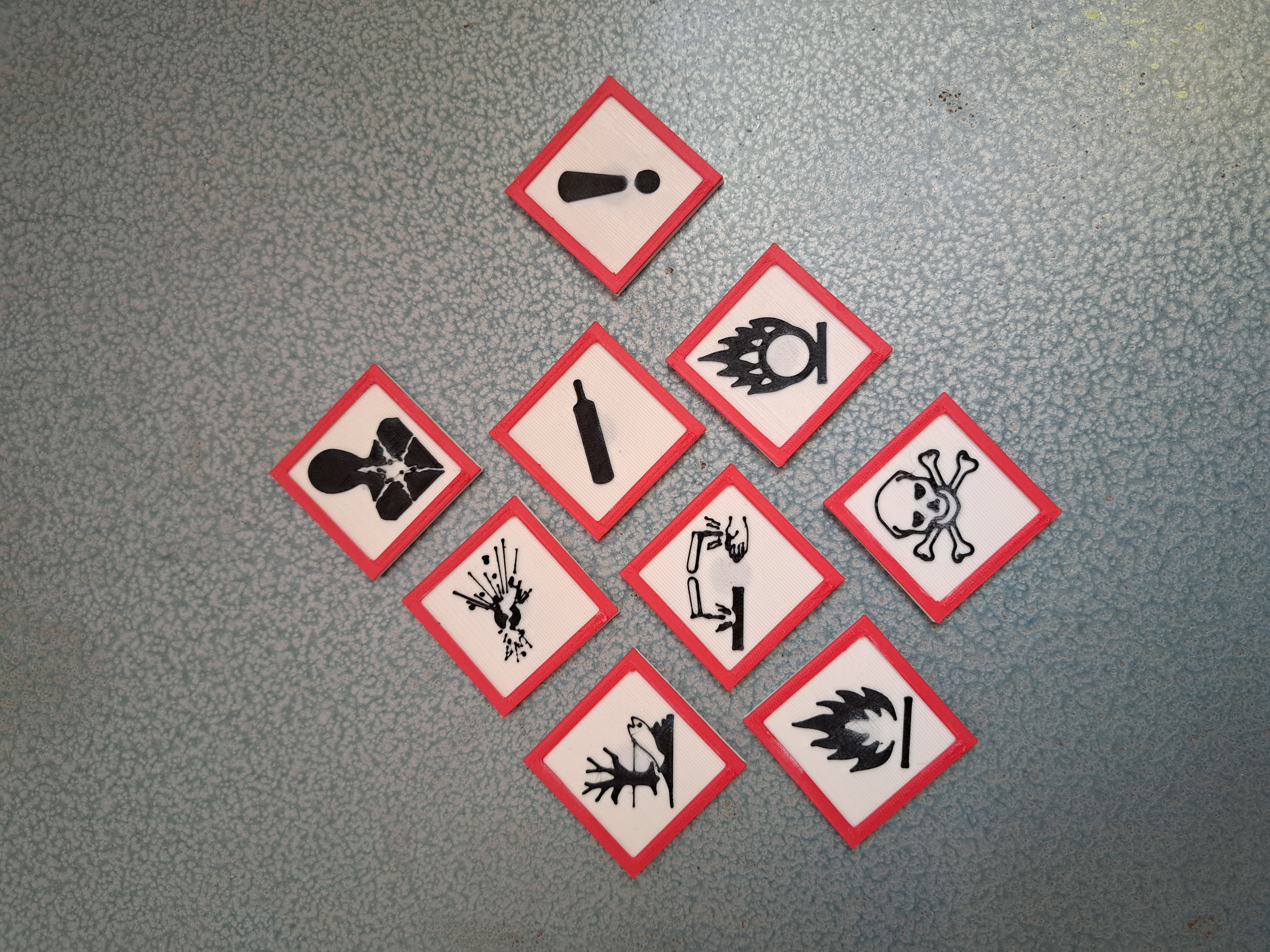 GHS Hazard Pictogram Magnets
