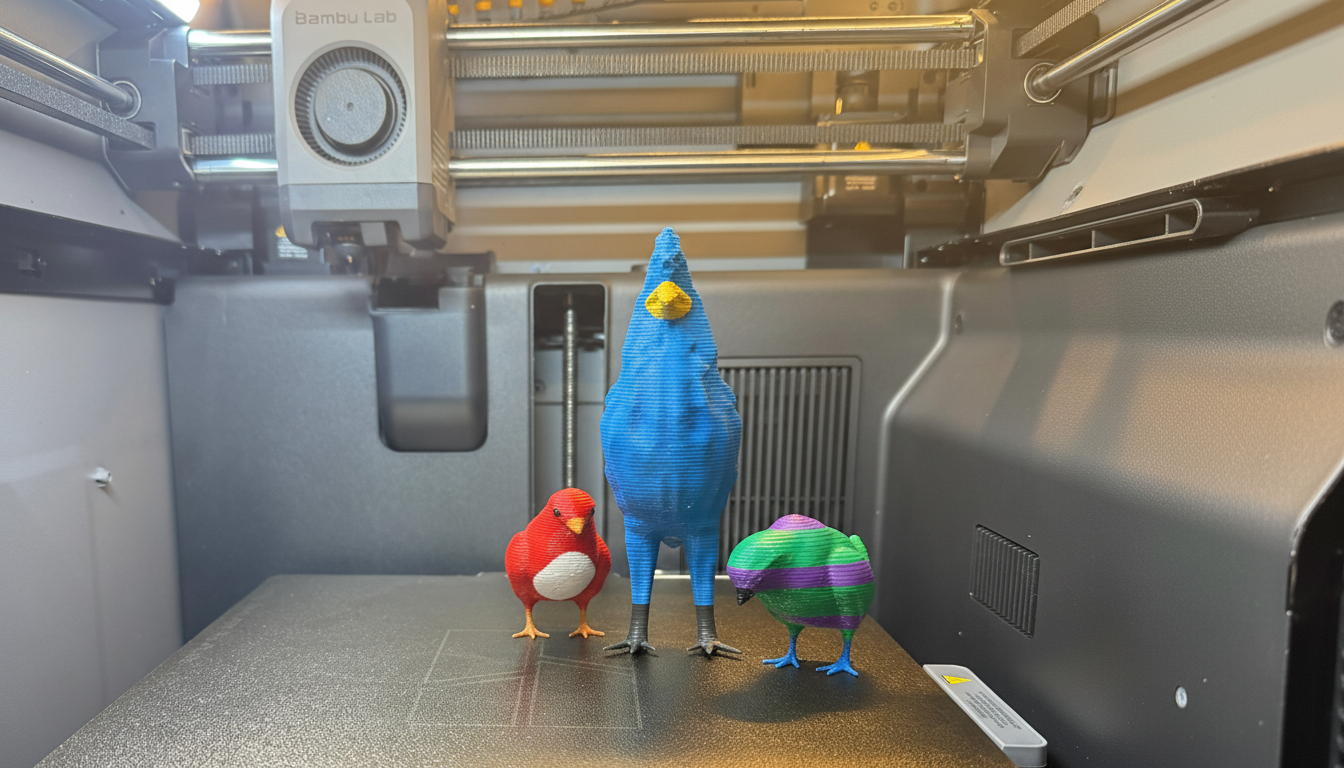 Rooster Family - Charming Farmyard Group