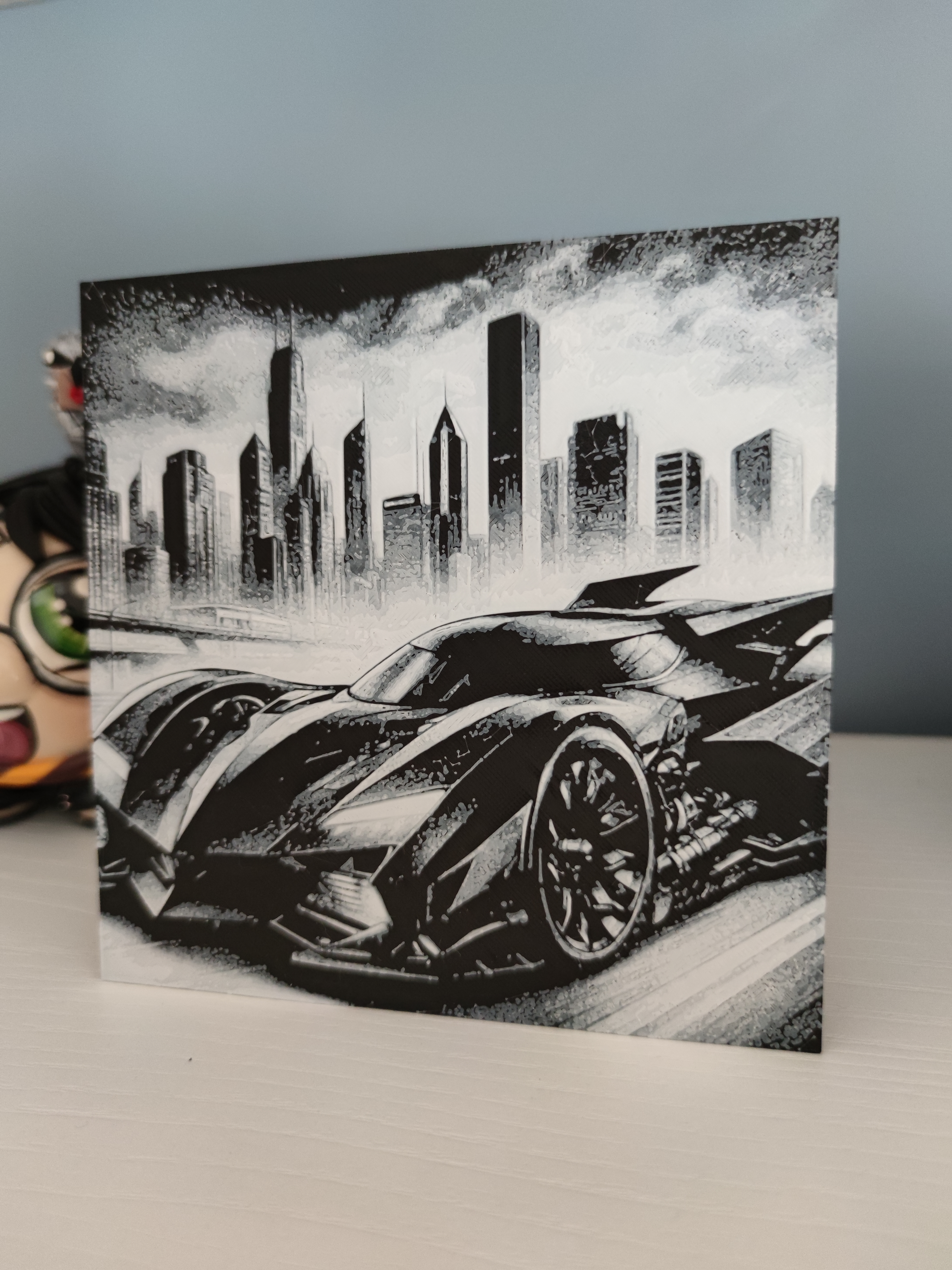 Miniatura 2 do modelo 3D Hueforge Batcar Version 2