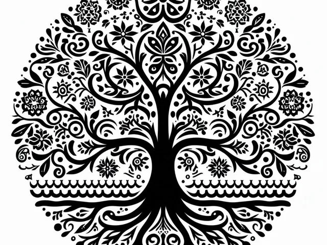 The tree of life (two colours)