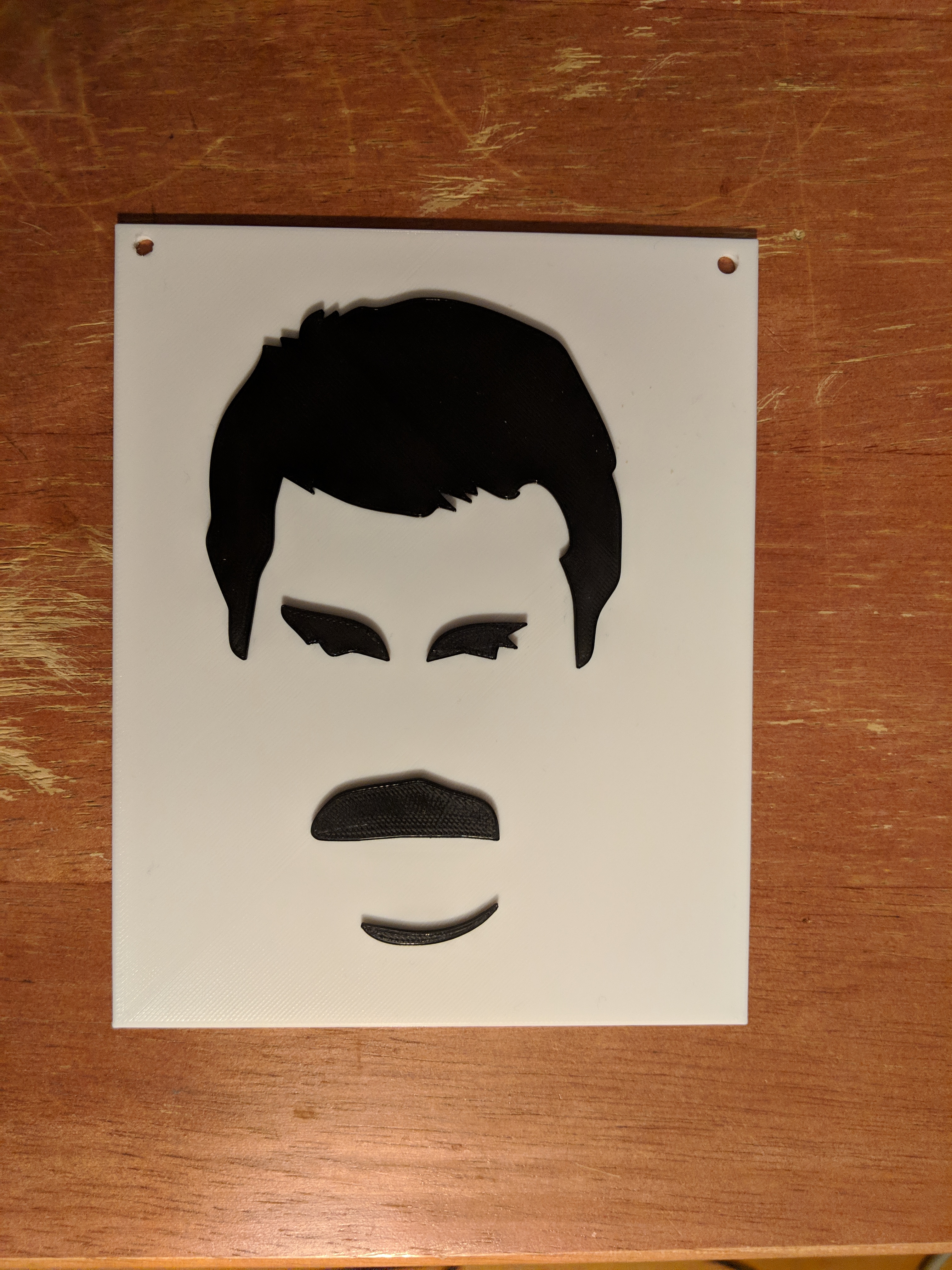Multicolor Freddy Mercury print for single extruder printers