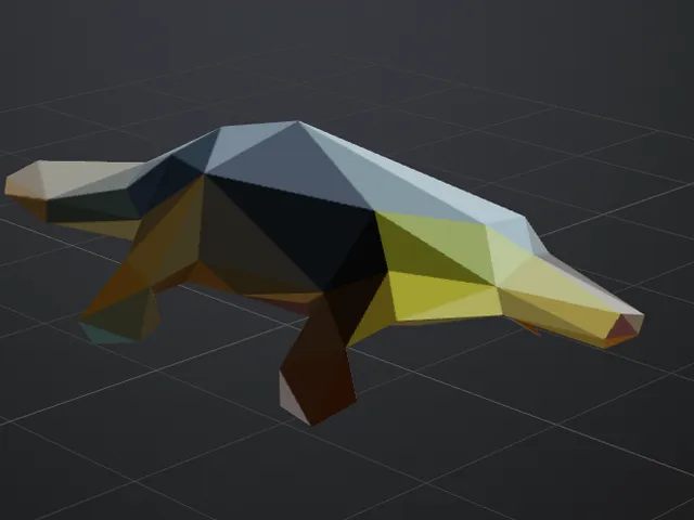 Low Poly Platypus
