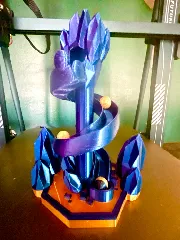 Crystalized marble run