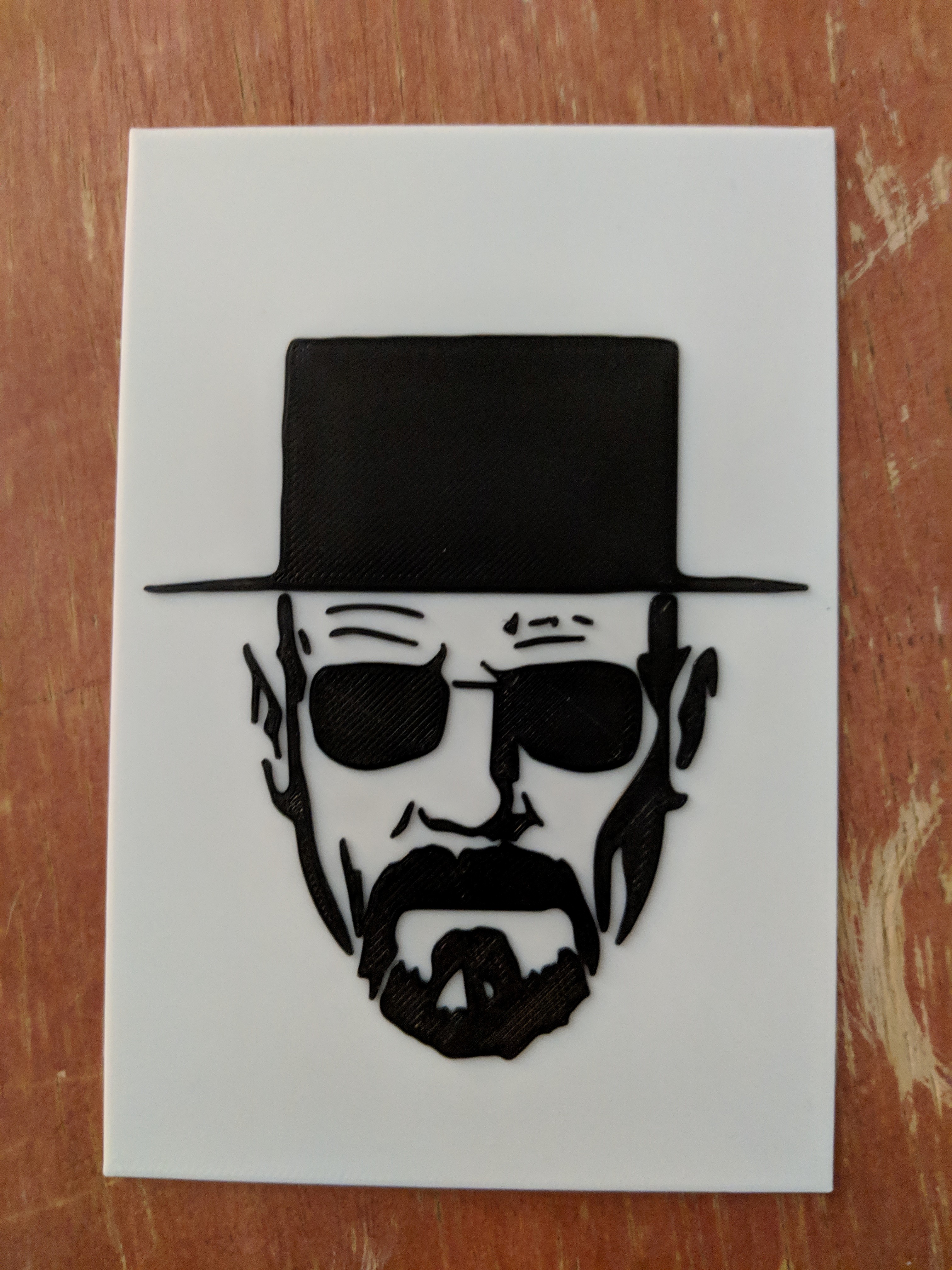 Multicolor Heisenberg print for single extruder printers