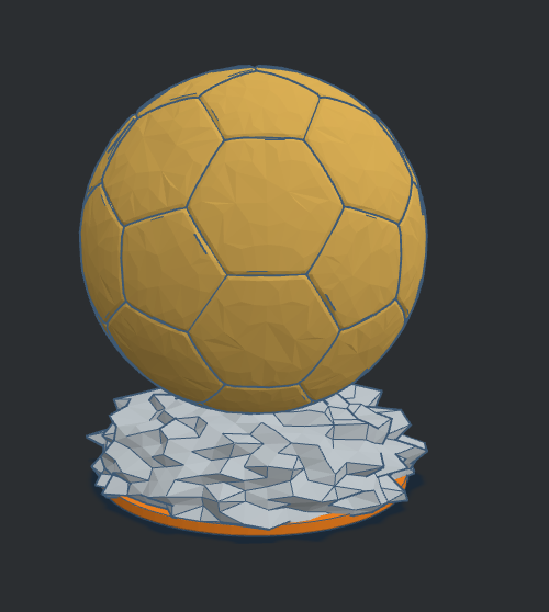 Miniatura 2 do modelo 3D Ballon D'or