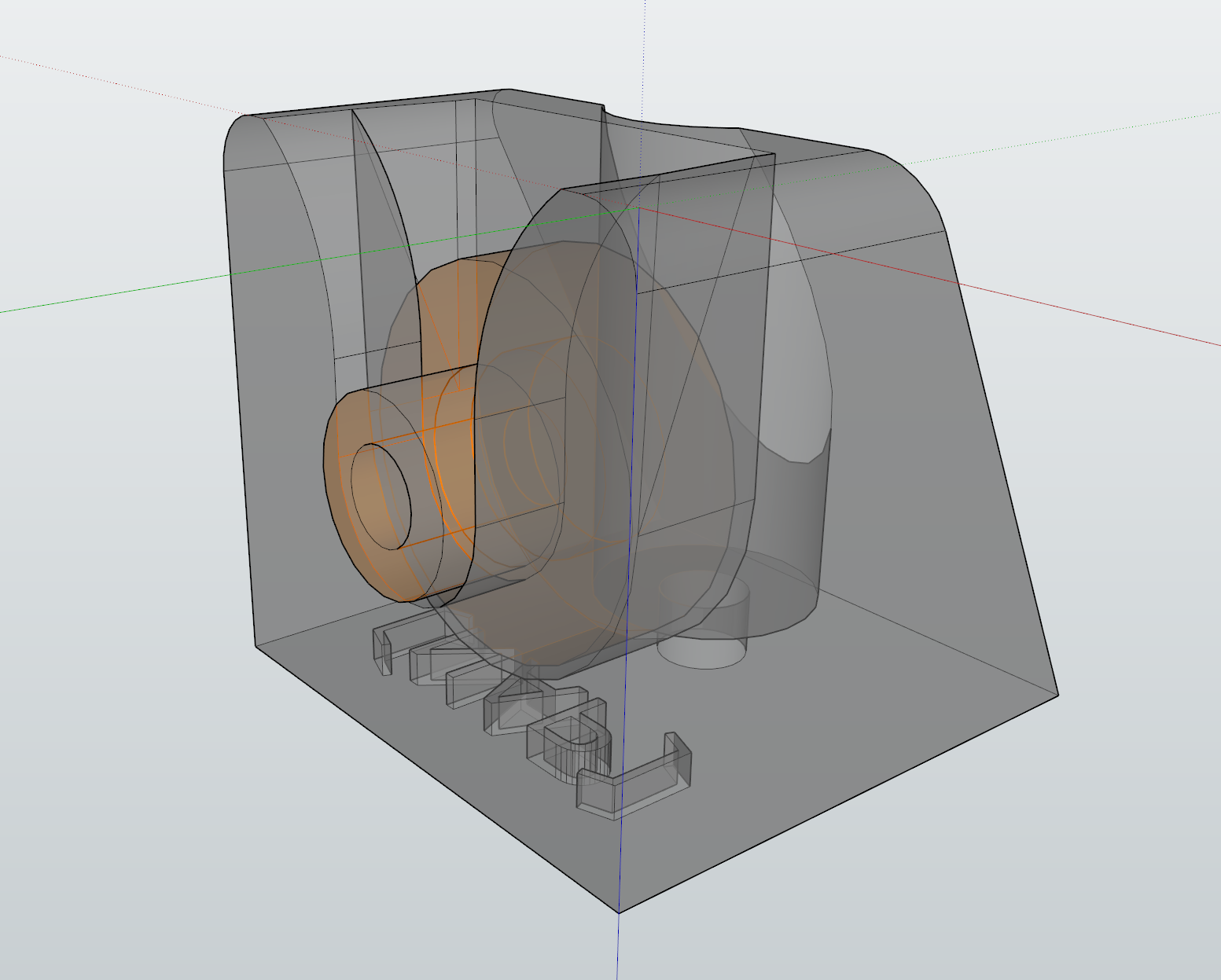 Simple rugged edge wall mount