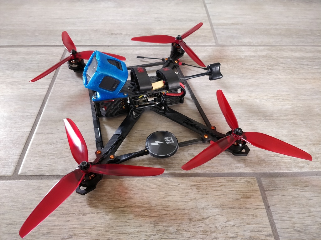 LMultirotors Chimera 7" GoPro Session 5 Mount (25° - 30 °- 35°)