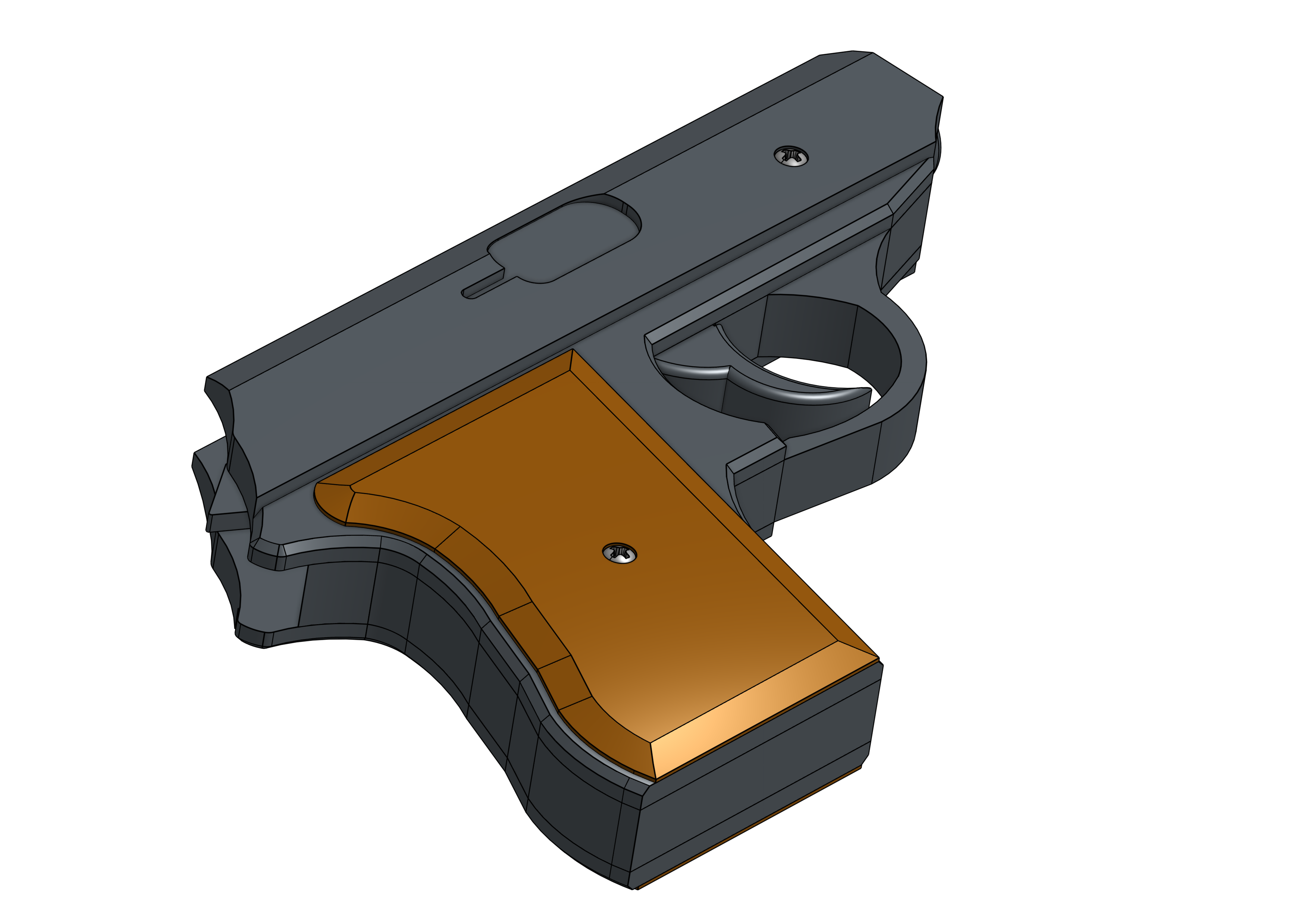 Walther PPK Pistol (Rubber Band Gun)