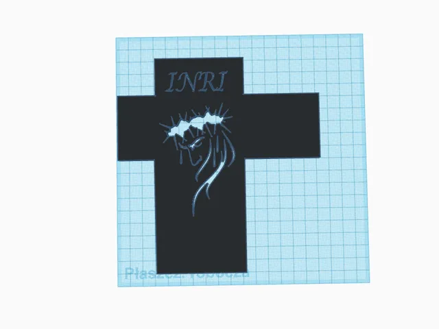 Cross - silhouette on the wall