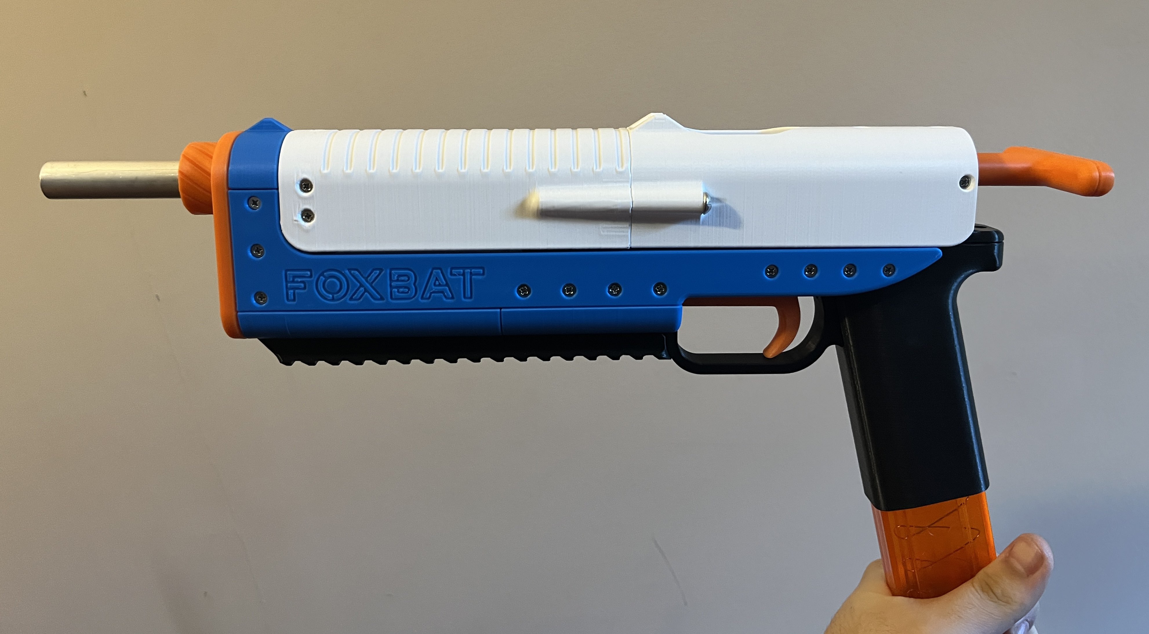 Foxbat - Mag-in-Grip Handcannon Pistol (Printed Nerf Blaster) by ...