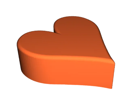 Mini heart with magnet