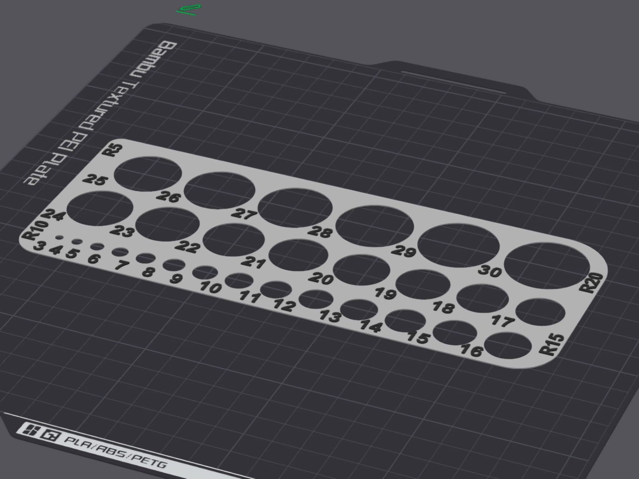 Miniatura 4 do modelo 3D Radius & Diameter template for technical drawings