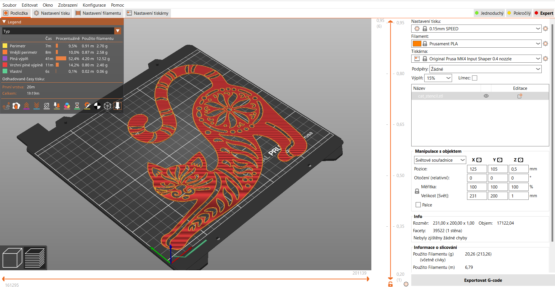 Miniatura 2 do modelo 3D Cat stencil 5
