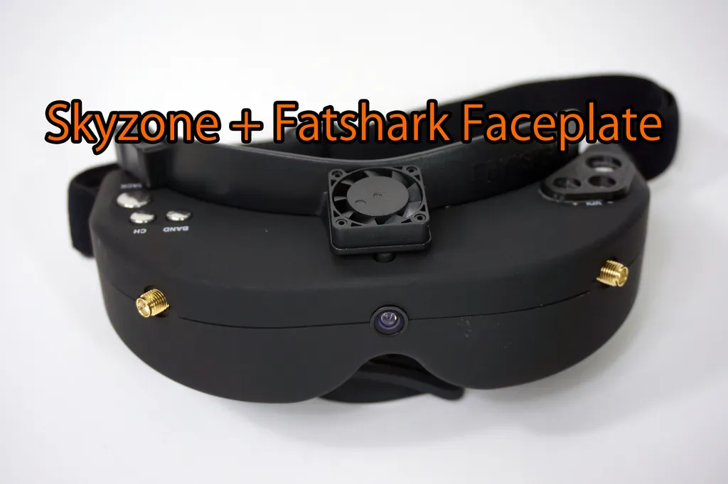 Skyzone v1 v2 FPV Goggle faceplate mod Simple way for mounting the Fatshark Faceplate by ps915 Download free STL model Printables
