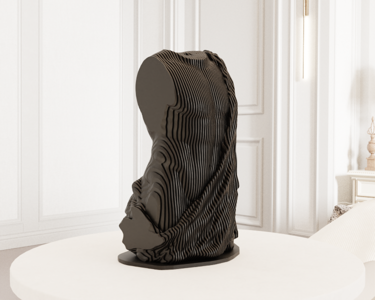 Man's Torso with Clothes - Sliced