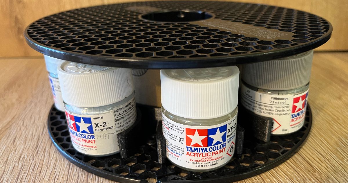 Tamiya-Prusa 23ml paint rack by Vger1981 | Download free STL model ...