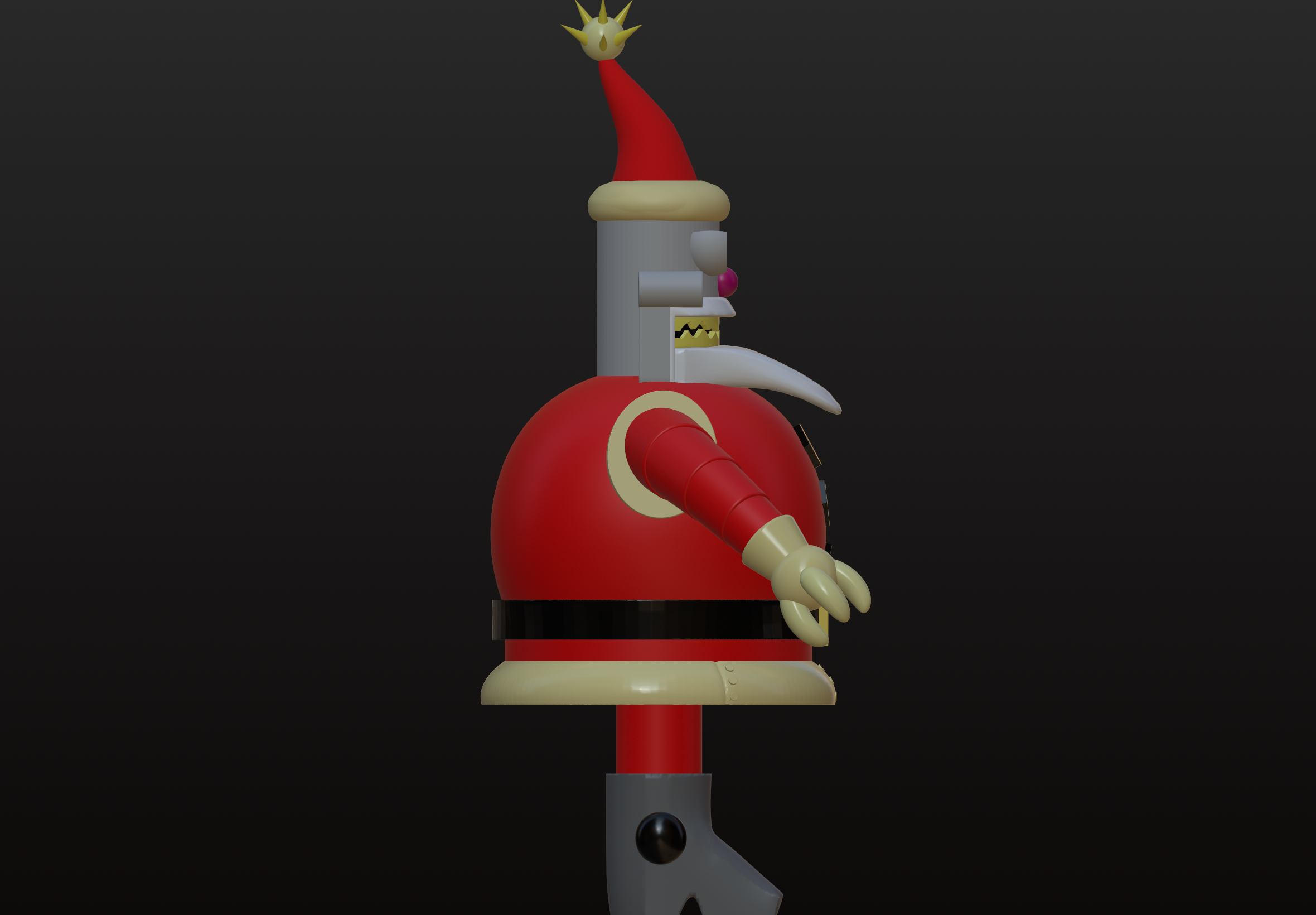 Miniatura 3 do modelo 3D Santa Robot