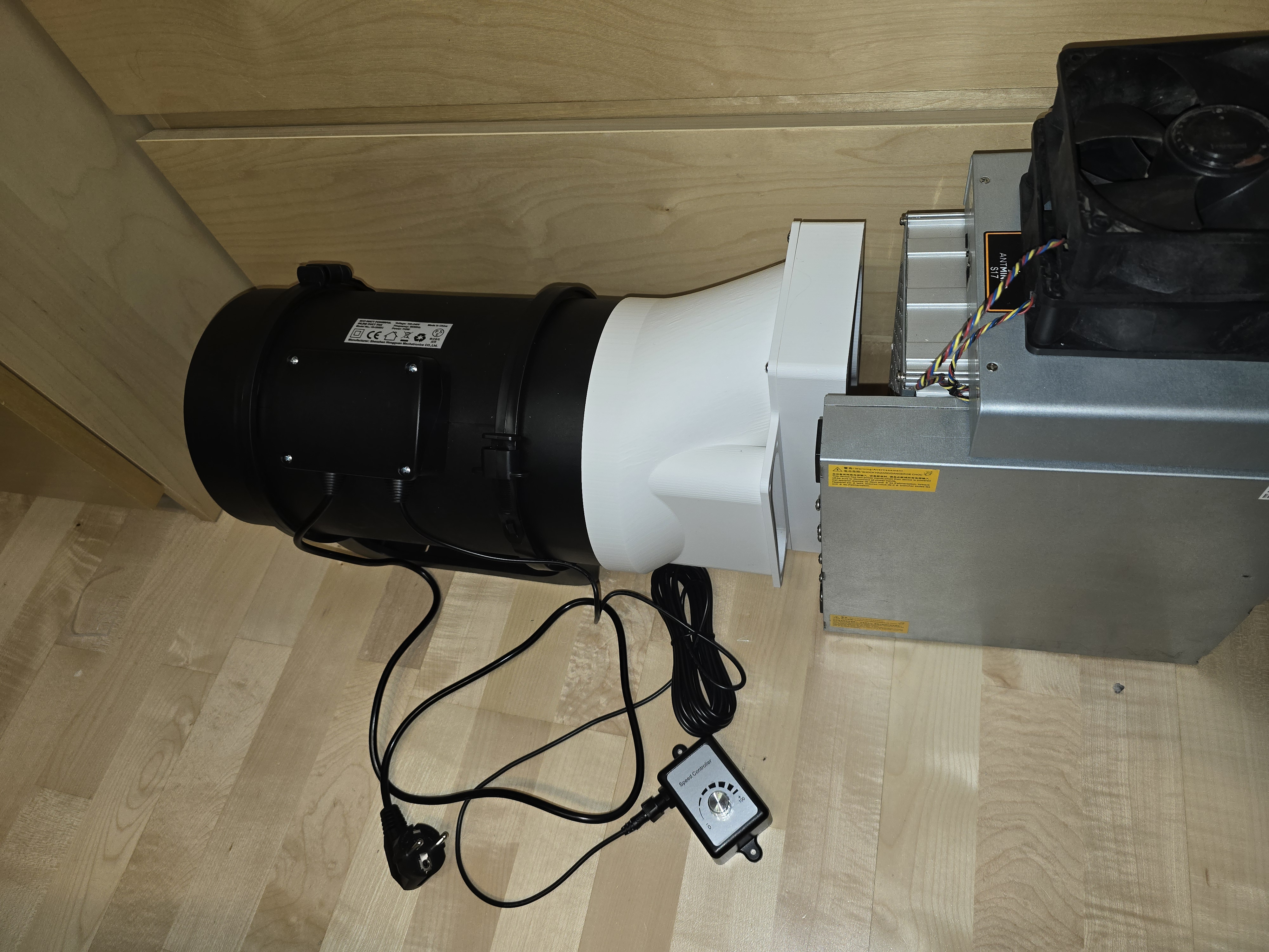 S17 Antminer 200mm Air Duct
