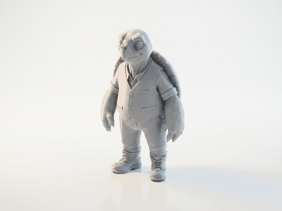 Turtle Man Hybrid Creature Figurine 3D Printable