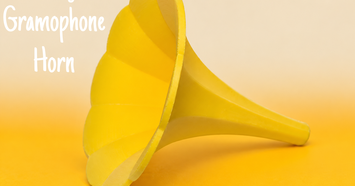 Vintage Gramophone Horn Passive Smartphone Amplifier by projektdruk3d ...