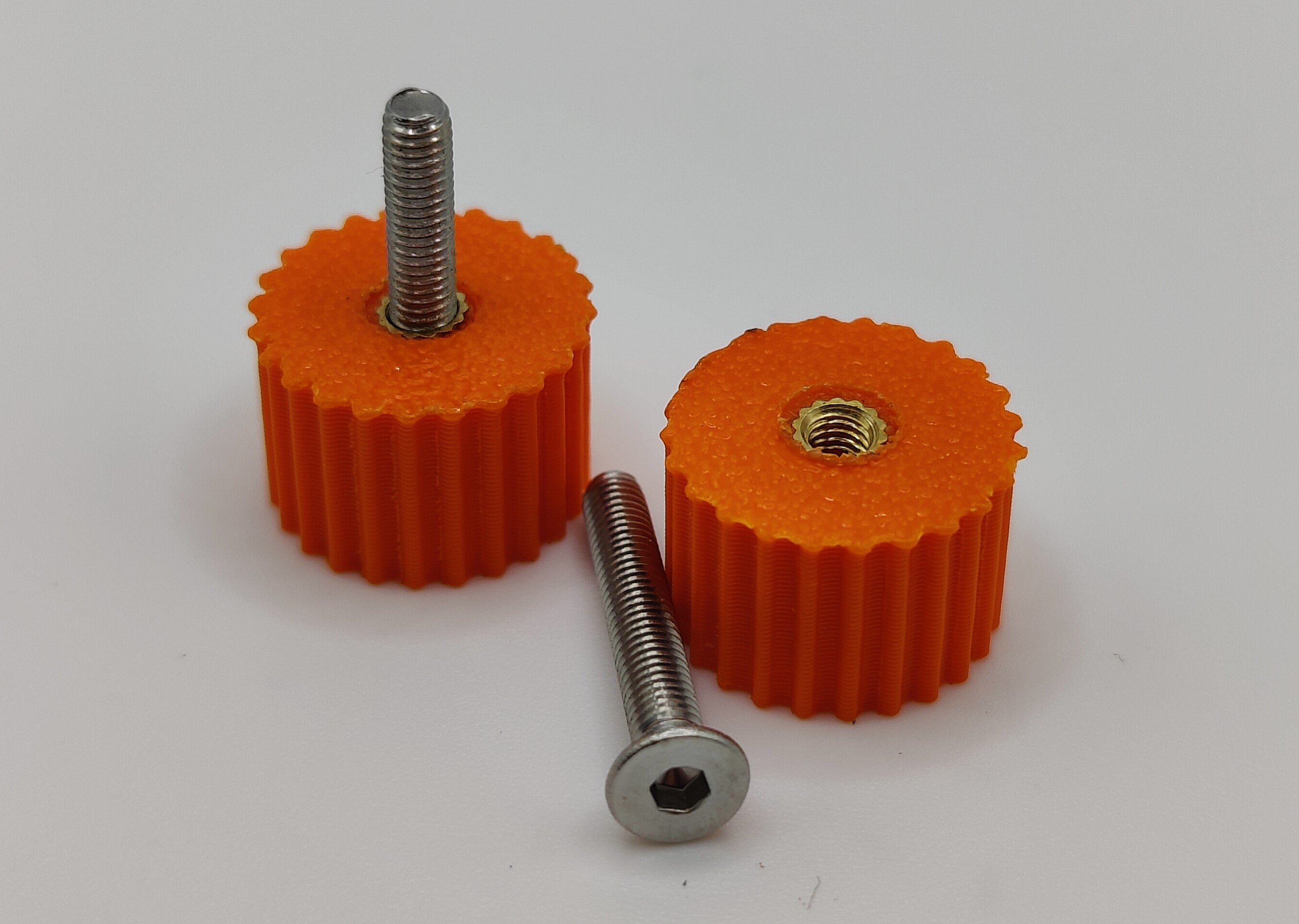 10x15 mm M3 Thumbscrew Knob - Knurled Heat-set Insert