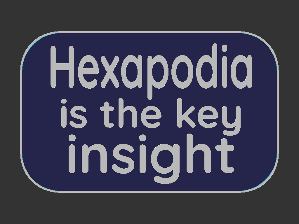 Miniatura 3 do modelo 3D Hexapodia sign