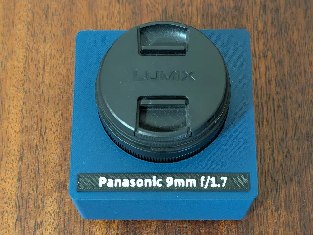 Panasonic Lumix 9mm f/1.7 Lens Holder - Gridfinity