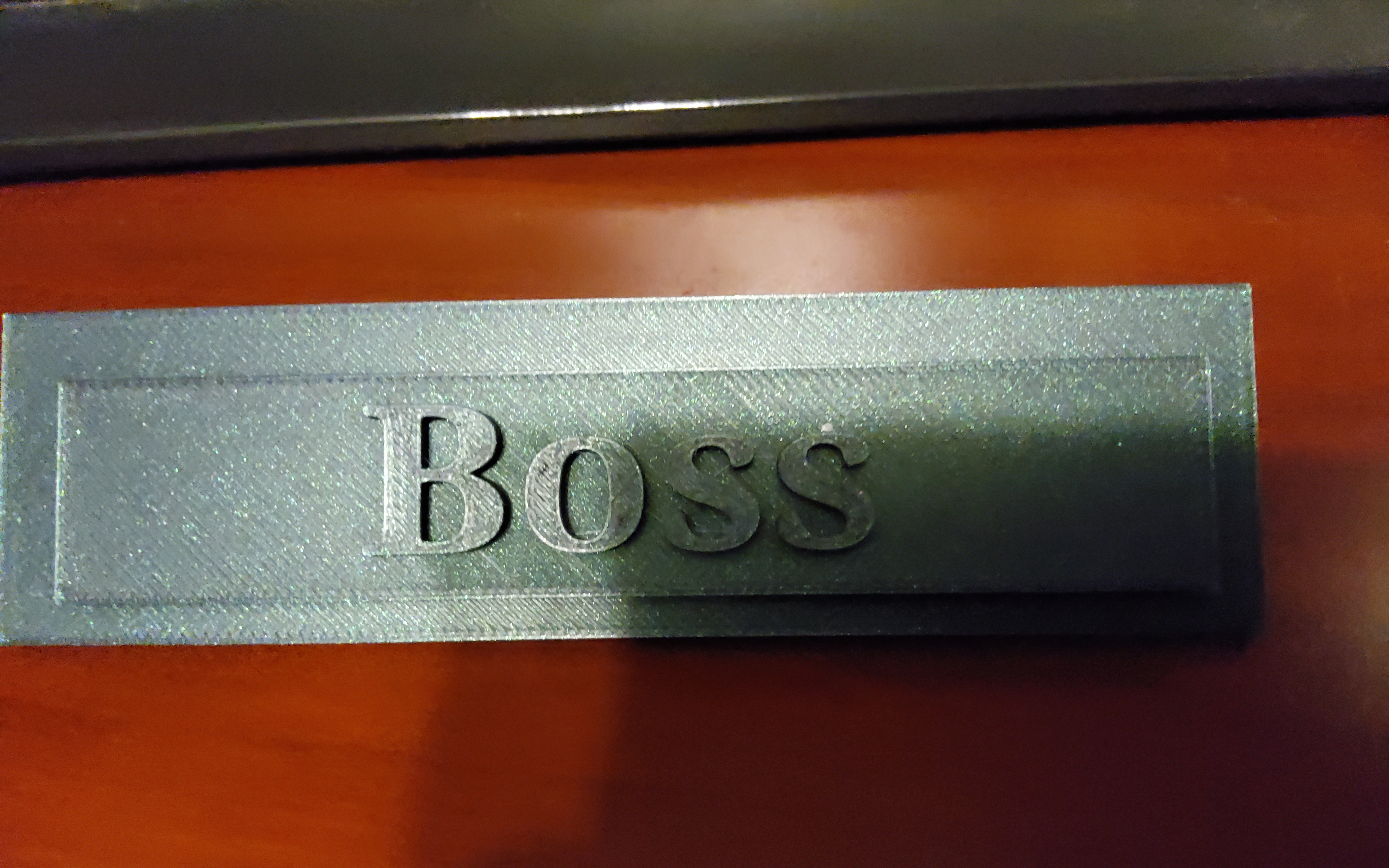 Mini boss sign