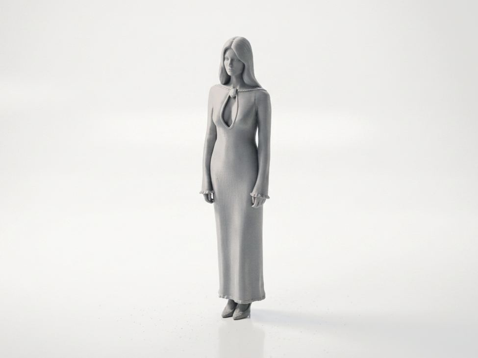 Night Gown Lady Figurine Female Figure 3D Printable