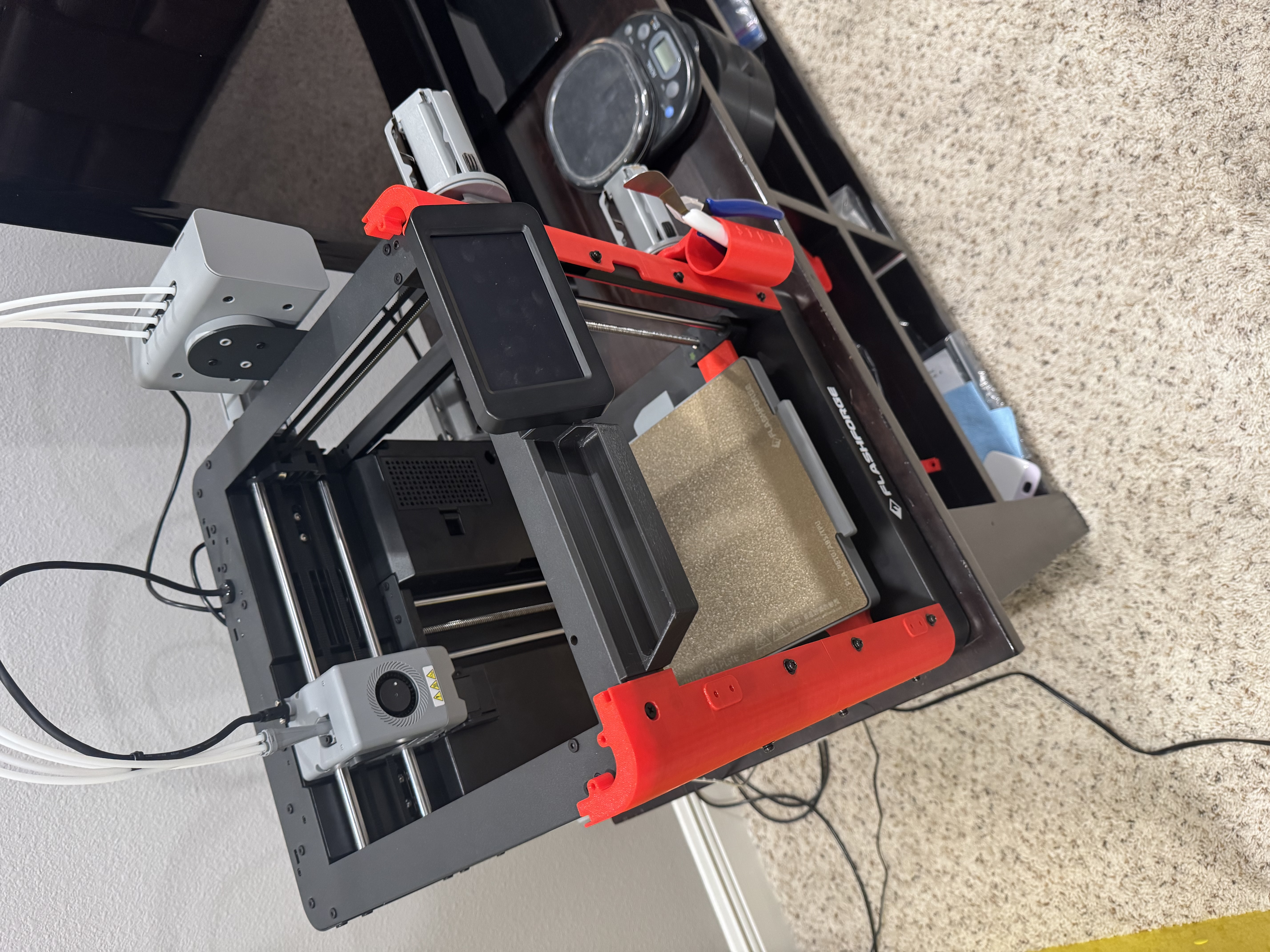 AD5X Enclosure Front with Shelf 3D model thumbnail