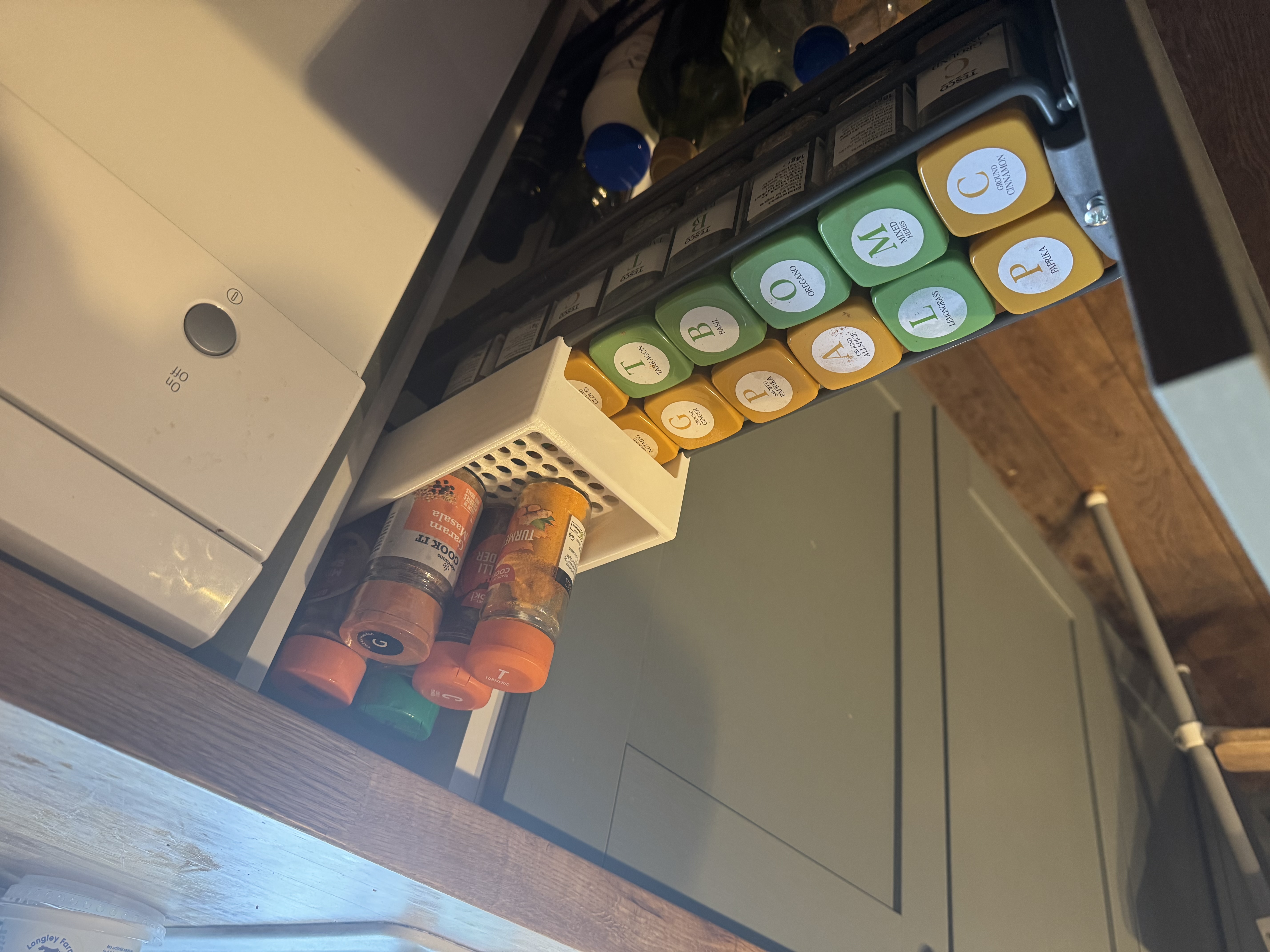 B&Q narrow draw spice rack shelf