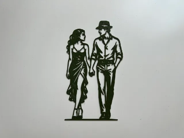 Walking Couple Wall Art #2