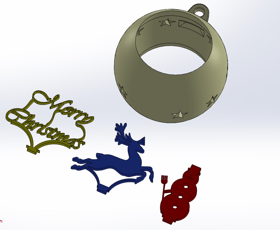 Modular Christmas tree decoration  - Holiday Mix & Match Ornament