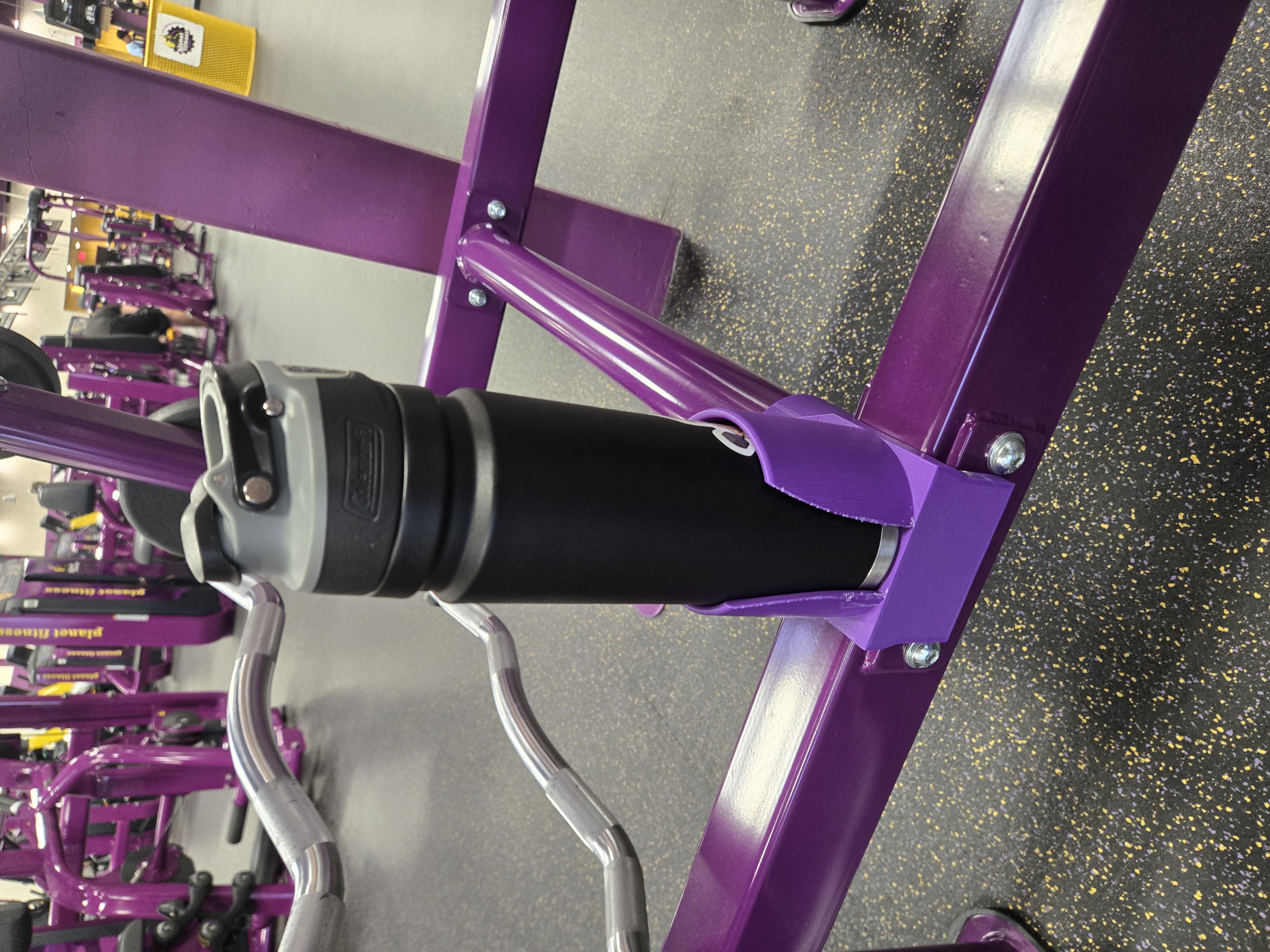 Planet Fitness Cupholder - Barbell Rack Bottom