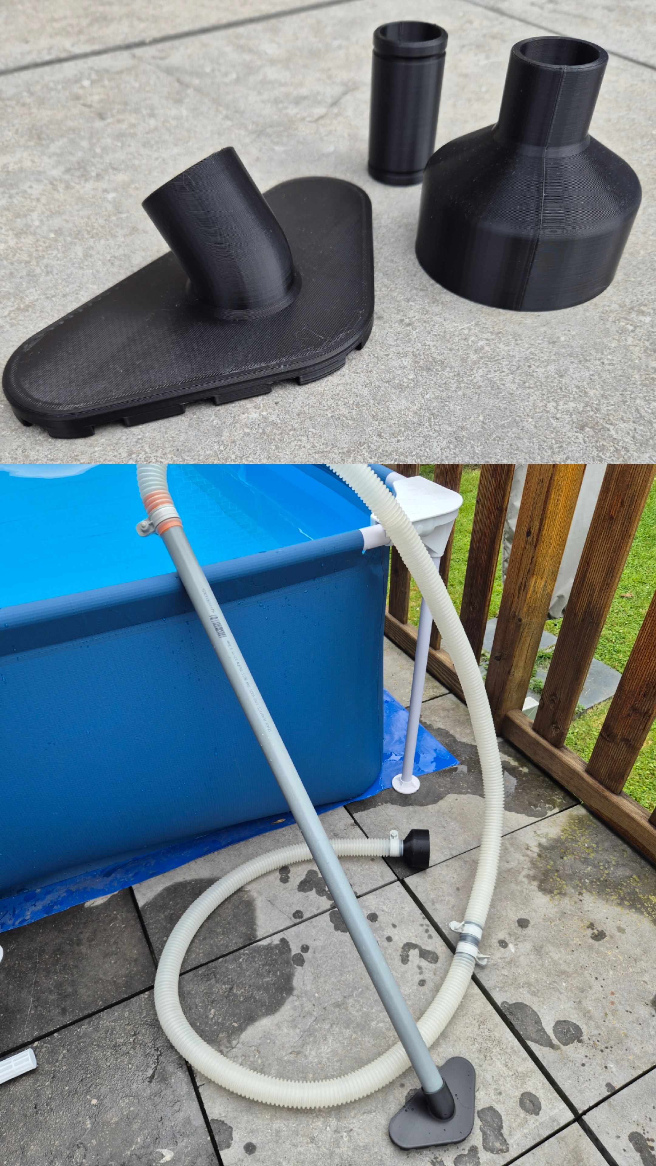 Simple, effective and cheap DIY pool vacuum suitable for Bestway or Intex
