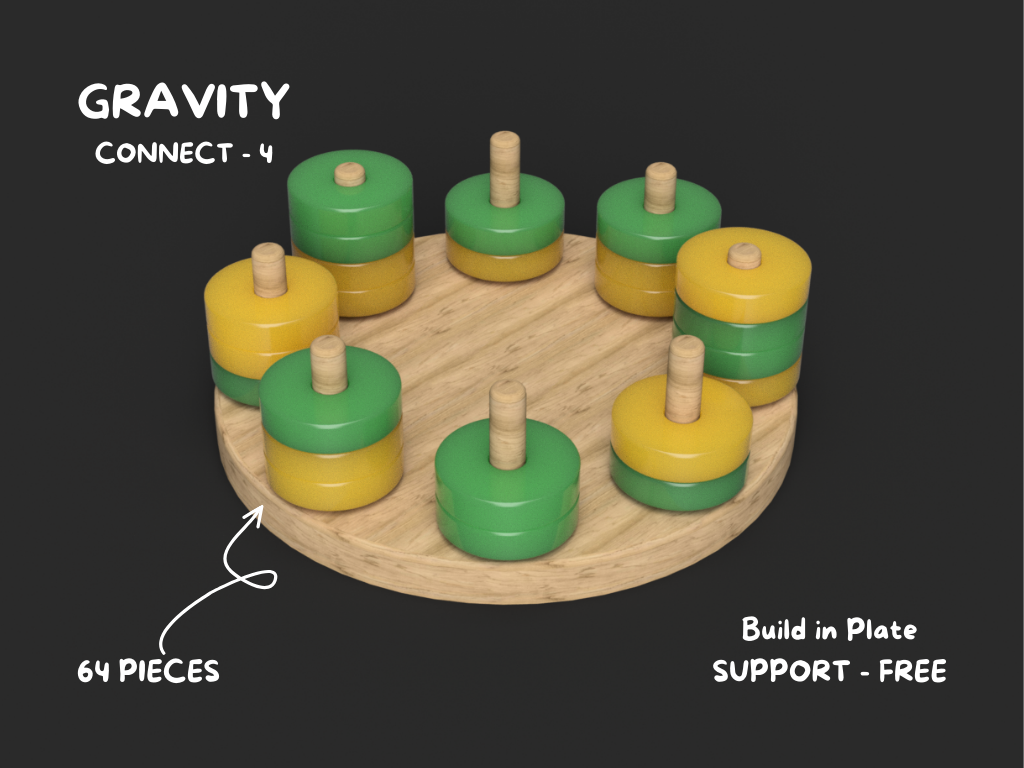 Connect-4 Gravity and Circular Board Game