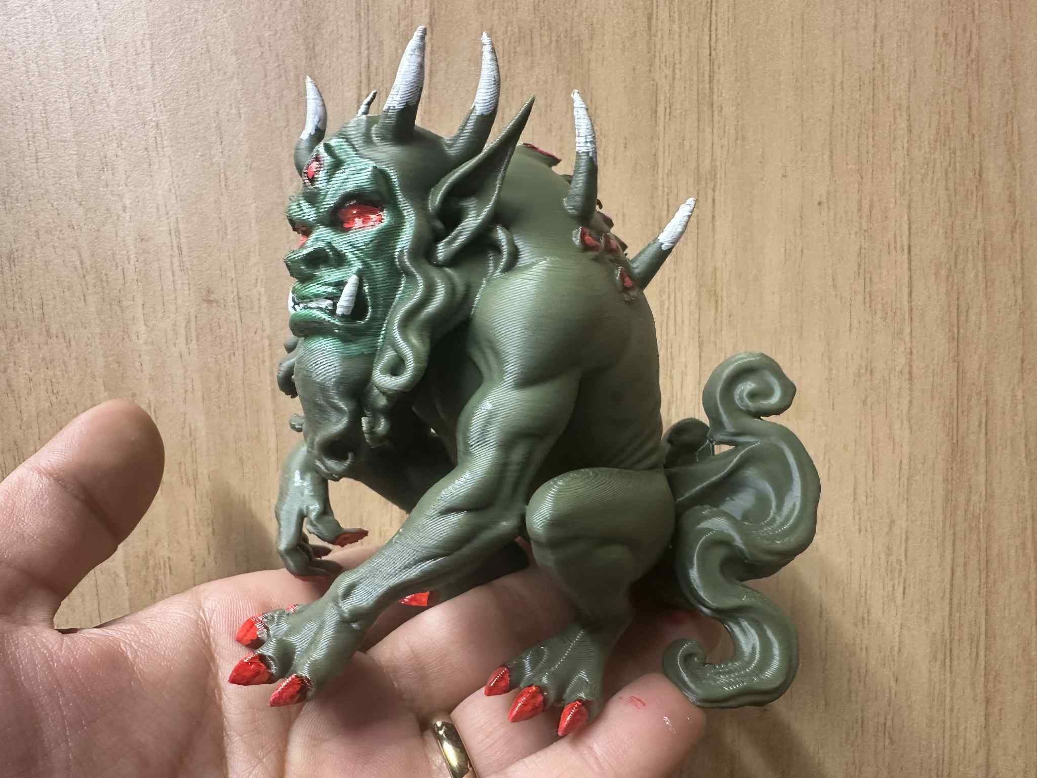 Bai Ze Chinese Mythic Guardian Beast Figurine