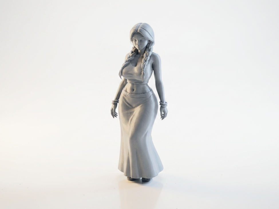 Elegant Woman Figurine Female Figure 3D Printable