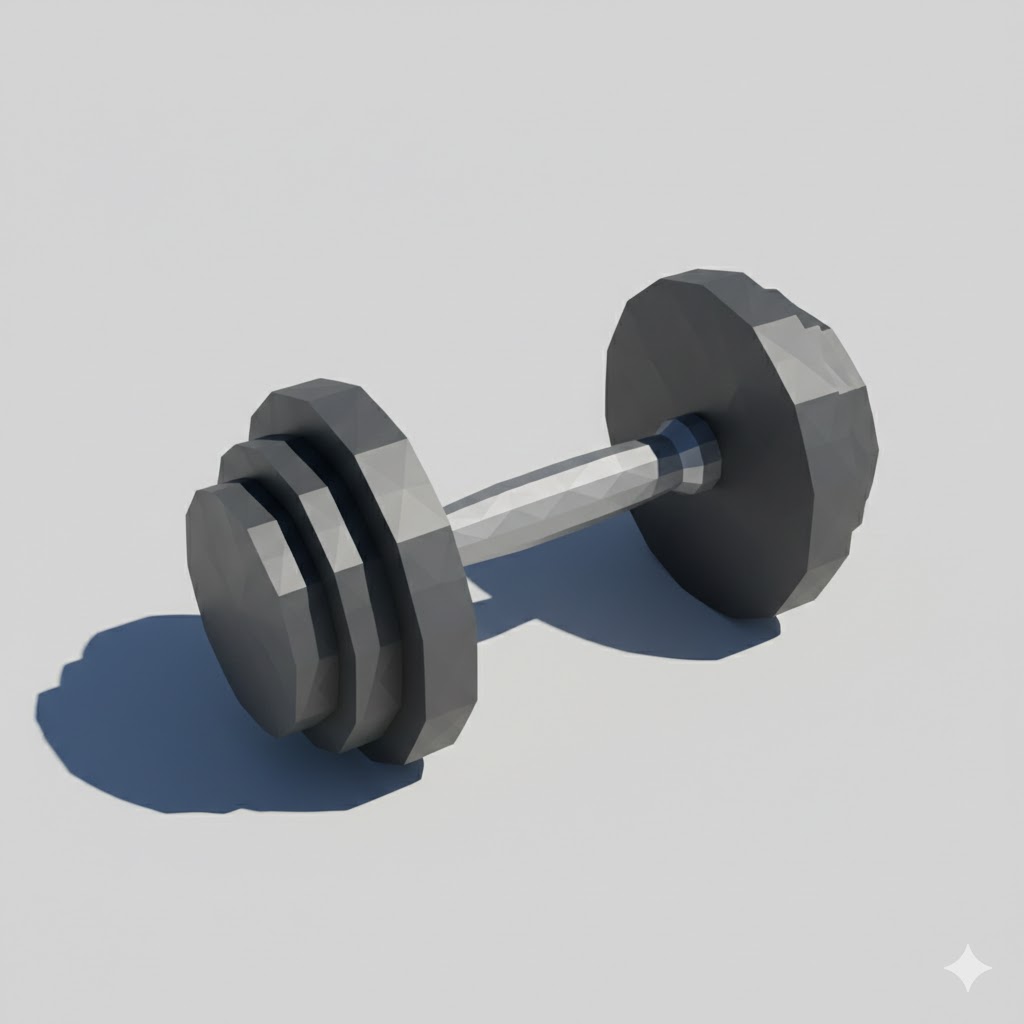 Low Poly Dumbbell