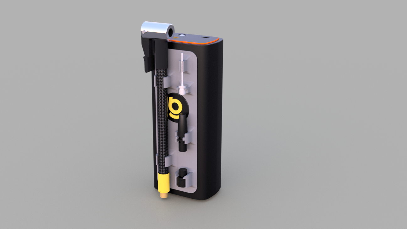 Rear panel for attaching nozzles to the Baseus SuperMini Pro pump