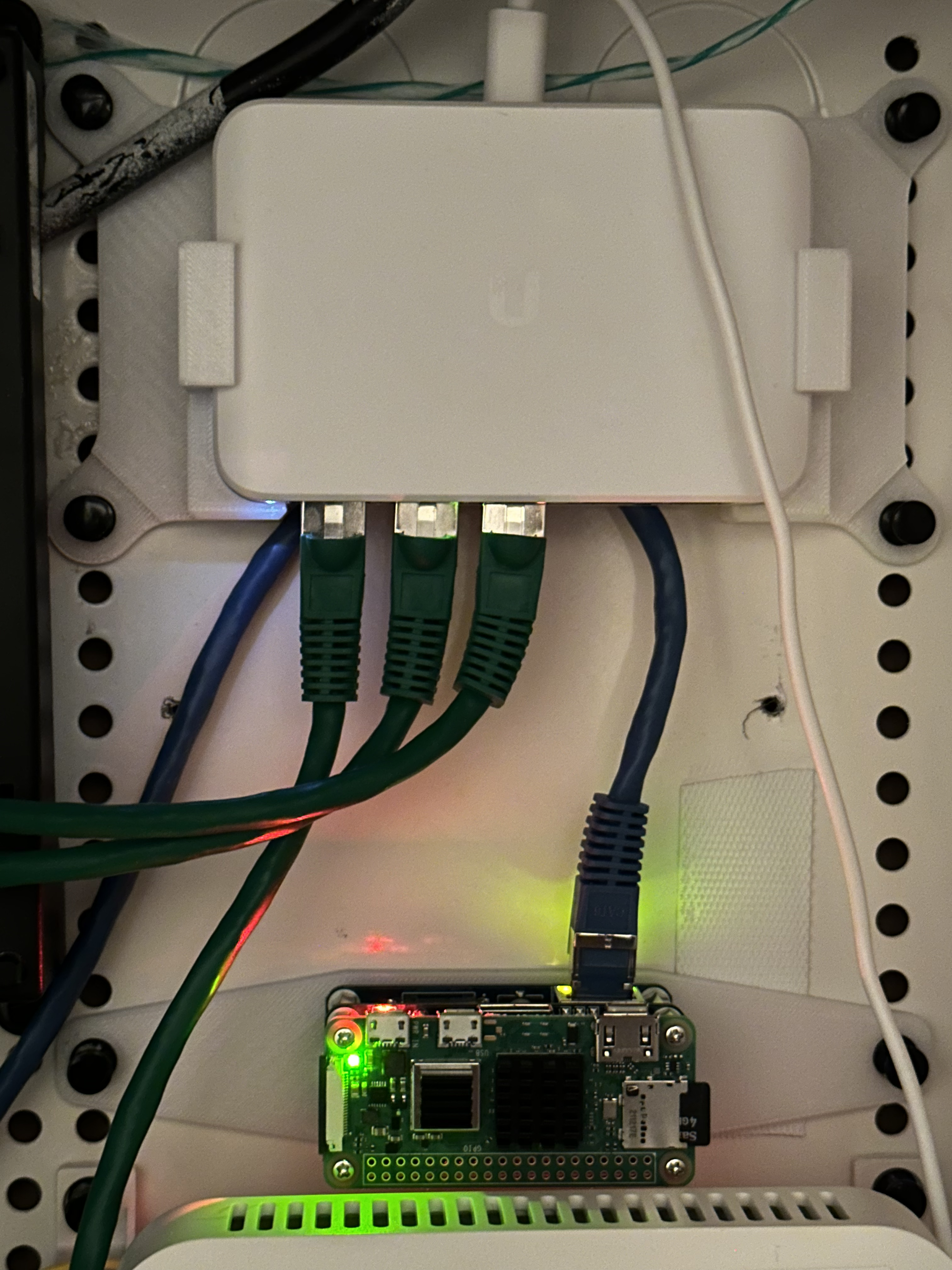 Mount pi zero to a Leviton SMC