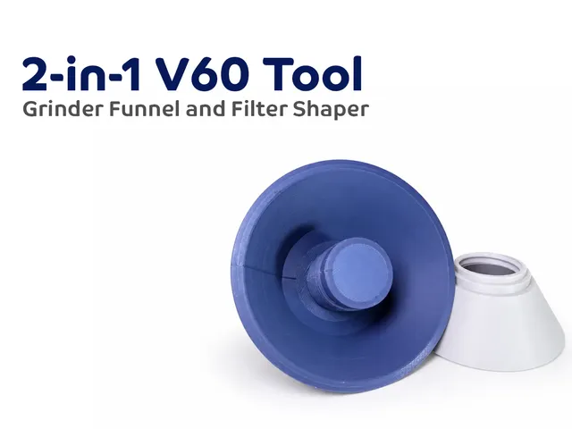 2-in-1 V60 Tool — Grinder Funnel and Filter Shaper
