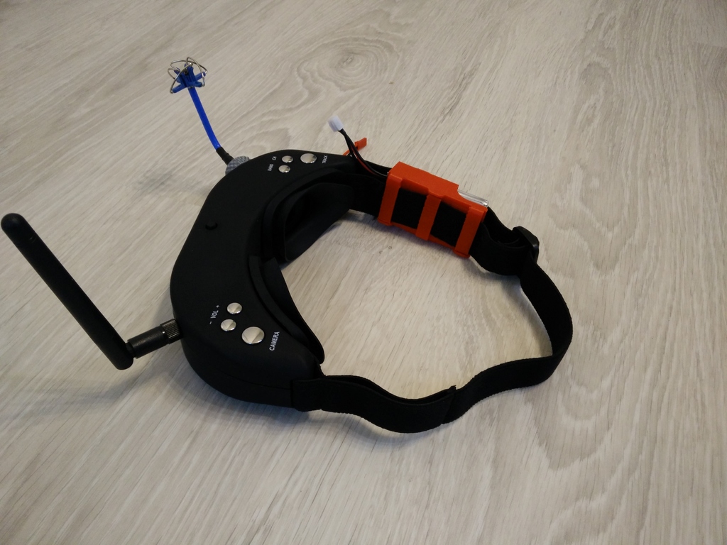 Lipo Holder for Skyzone FPV Goggles (***Now with Fatshark Lipo support***)