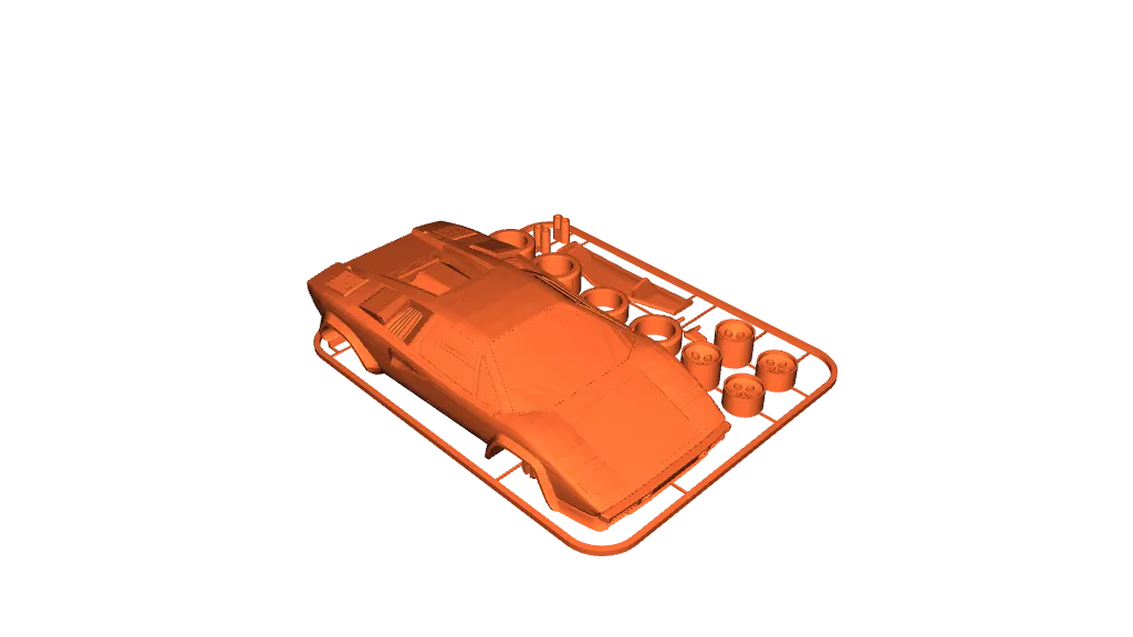 プッツン3Dカーニバル Lamborghini Countach Kit Card (known from Wolf of Wall